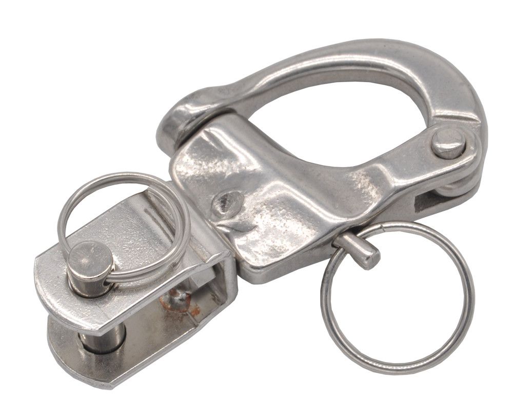 Moschettone Con Catene Girevoli 87mm In Acciaio Inox AISI316 – Carico Di Rottura 1900 Kg